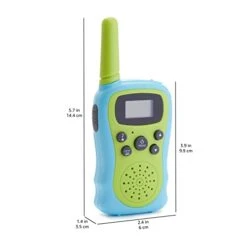 Amazon Basics Kids Walkie Talkie Set, Set Of 2, Green And Blue -Folkmanis Toys Shop 31jko8i2BBL