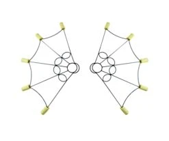 GENERIC Light Fire Fans Pair/Set Of 2 / - Made With Kevlar Aramid For Dancers * 5 Wicks * 2 Inch Kevlar * For Performances * For Festival * Practice * Flow * Spinning * Belly Dance * Lotus * Flower