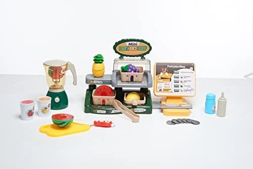 Pretend Play Burger Shop With Menu Toy Set, Kids Kitchen Playset Play Food Retro Diner Stand For Kids - Toddler Kitchen Playset Accessories Toy With Juice Drink Machines, Hamburger Fastfood- 25 PCS 9 Pretend Play Burger Shop With Menu Toy Set, Kids Kitchen Playset Play Food Retro Diner Stand For Kids - Toddler Kitchen Playset Accessories Toy With Juice Drink Machines, Hamburger Fastfood- 25 PCS - Image 7