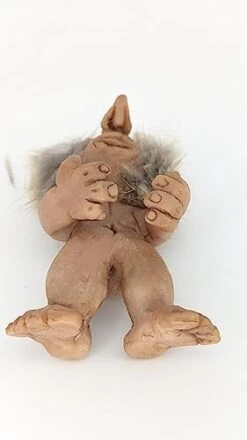 GENERIC Troll Doll Rabbit Fur Reto Vintage 3 Inch Bingo Good Luck Gnome Pixie Elf OOAK -Folkmanis Toys Shop 31mGmmfV56L