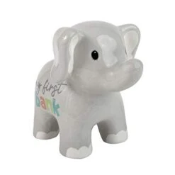 My Baby’s First Bank Piggy Bank – Ceramic Animal Bank And Nursery Piggy Bank For Baby Boys, Girls, Toddlers, And Kids (Elephant) -Folkmanis Toys Shop 31o7h6krvSL