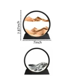 3D Moving Sand Art Picture Decor, Deep Sea Sandscape Liquid Motion, Round Glass, Mobile Sand Painting Relaxing Gifts, Large Desktop Decorations/Toys For Adults And Children(7 Inch, Yellow) 11 3D Moving Sand Art Picture Decor, Deep Sea Sandscape Liquid Motion, Round Glass, Mobile Sand Painting Relaxing Gifts, Large Desktop Decorations/Toys For Adults And Children(7 Inch, Yellow) -Folkmanis Toys Shop 31pSbynTtVL