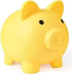 Large Piggy Bank, Unbreakable Plastic Money Bank, Coin Bank For Girls And Boys, Large Size Piggy Banks, Practical Gifts For Birthday, Christmas, Baby Shower (Blue) -Folkmanis Toys Shop 31qu9KS4EL. AC