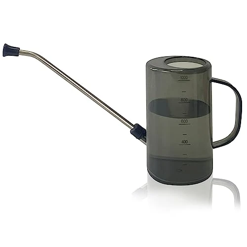 Andhuhu Watering Can With Long Spout, Watering Can For Outdoor Plants, Small Watering Can For Plants, Indoor Watering Can Plastic For Flower Garden, Removable Nozzle, 34 Oz/1 Liter, Black 3 Andhuhu Watering Can With Long Spout, Watering Can For Outdoor Plants, Small Watering Can For Plants, Indoor Watering Can Plastic For Flower Garden, Removable Nozzle, 34 Oz/1 Liter, Black