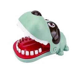 Plastic Finger Bites Toy Dinosaur Dog Hippo Shaped Biting Finger Game, Adults Kids Funny Finger Games Desktop Interactive Trick Toy For Home Party (Green) -Folkmanis Toys Shop 31rB3wPx0YL