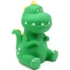 H&W Dinosaur Money Bank (Green), Shatterproof Tyrannosaurus Rex Piggy Bank, First Coin Bank, Best Christmas Birthday For Kids Boys Girls Home Decoration (WK27-D1)