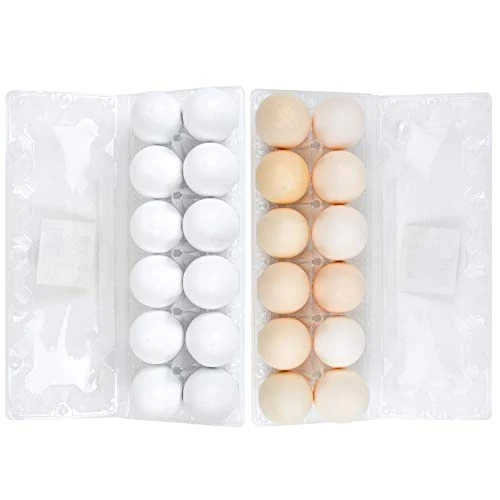 JOYIN 12 PCS Unpainted White Wooden Fake Easter Eggs For Easter Egg Hunt, Paintable Easter Eggs, Easter Crafts For Kids Party Favor, Children Easter DIY Game, Kitchen Craft Adornment, Egg Toy Food 6 JOYIN 12 PCS Unpainted White Wooden Fake Easter Eggs For Easter Egg Hunt, Paintable Easter Eggs, Easter Crafts For Kids Party Favor, Children Easter DIY Game, Kitchen Craft Adornment, Egg Toy Food - Image 4