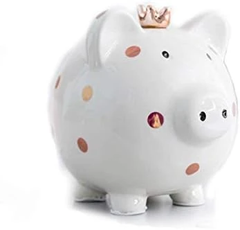 Piggy Bank Ceramic Piggy Bank Cute Coin Bank For Children's Day Birthday Gifts Large Capacity Toys For Boys And Girls Money Box Money Boxes (Color : White) 8 Piggy Bank Ceramic Piggy Bank Cute Coin Bank For Children's Day Birthday Gifts Large Capacity Toys For Boys And Girls Money Box Money Boxes (Color : White) - Image 6
