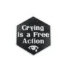 DND Crying Is A Free Action Fridge Magnet Token | D&D Tabletop Games Token (DND Magnet)