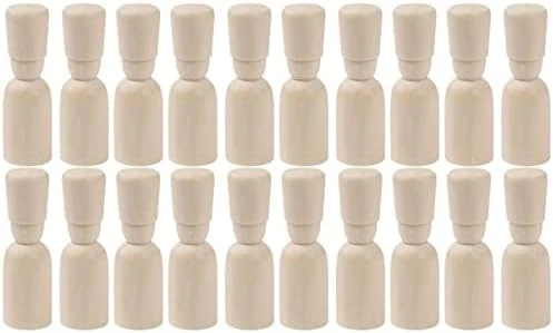 SEWACC Kids Toys 40pcs Puppet Home For Bodies Toys Puppets Handicraft Craft, Shapes Decor Graffiti Dolls Painting, Soldier DIY Hand Painting Decoration Art Toy Game People Doll Decorative Wooden 11 SEWACC Kids Toys 40pcs Puppet Home For Bodies Toys Puppets Handicraft Craft, Shapes Decor Graffiti Dolls Painting, Soldier DIY Hand Painting Decoration Art Toy Game People Doll Decorative Wooden - Image 9