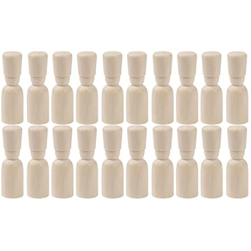 SEWACC Kids Toys 40pcs Puppet Home For Bodies Toys Puppets Handicraft Craft, Shapes Decor Graffiti Dolls Painting, Soldier DIY Hand Painting Decoration Art Toy Game People Doll Decorative Wooden 3 SEWACC Kids Toys 40pcs Puppet Home For Bodies Toys Puppets Handicraft Craft, Shapes Decor Graffiti Dolls Painting, Soldier DIY Hand Painting Decoration Art Toy Game People Doll Decorative Wooden