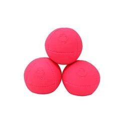Taylor Tries Signature Pro Series Juggling Balls- Professional 8 Panel Ball With Drawstring Carry Bag - 110 Grams, 67mm - Set Of 3 (Pink)