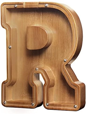 AORCMITN Large Wooden Letter Coin Personalized Piggy Bank For Boys Girls Kids Toddler Adults Money Bank Best Gift For Friends (9.2 Inch-J) 16 AORCMITN Large Wooden Letter Coin Personalized Piggy Bank For Boys Girls Kids Toddler Adults Money Bank Best Gift For Friends (9.2 Inch-J) - Image 14