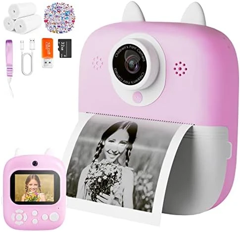 Instant Print Camera Toys For Toddlers Age 3-8,Boys And Girls Birthday Gifts With 1080P 2.4 Inch IPS Screen HD Video Recording,Kids Selfie Digital Camera Electronic Travel Game-Purple 12 Instant Print Camera Toys For Toddlers Age 3-8,Boys And Girls Birthday Gifts With 1080P 2.4 Inch IPS Screen HD Video Recording,Kids Selfie Digital Camera Electronic Travel Game-Purple - Image 10
