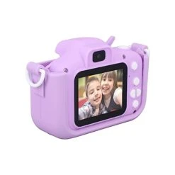 Children Video Camera Toy, Kids Video Camera Automatci Shutdown Rechargeable Fun Playing Video Recording For Boys Girls (Purple)