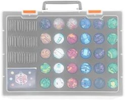 TPCY Carrying Case Compatible With Bakugan,BakuCores And Armored Alliance, Geogan Rising Battle Action,Can Store 30 Pcs, And Cards And Other Accessories(Case Only) (Orange) -Folkmanis Toys Shop 410EQjMcObL. AC