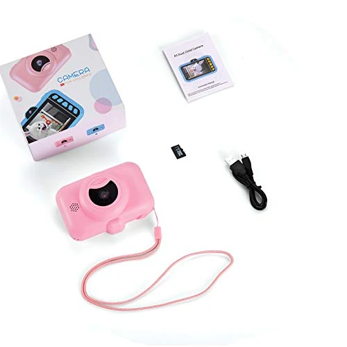 SUZIYO Kids Selfie Camera Gifts For Boys Girls, 1080P 3.5inch HD Digital Camcorder With Mp3 For 3-9 Years Old Children Birthday Christmas, Best Perschool Toys For Toddlers (with 32G TF Card,Pink) 8 SUZIYO Kids Selfie Camera Gifts For Boys Girls, 1080P 3.5inch HD Digital Camcorder With Mp3 For 3-9 Years Old Children Birthday Christmas, Best Perschool Toys For Toddlers (with 32G TF Card,Pink) - Image 6