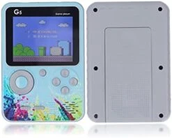 Yoidesu Handheld Game Console, 3.0inch Color Screen Mini Retro Video Game Console With 500 Classic FC Games, 1020MAH Rechargeable Battery Gameboy Support For TV Connection And 2 Players (Blue) -Folkmanis Toys Shop 410KBIKAZlL. AC