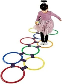 XLTTY Hopscotch Ring Game Set, Children's Carnival Hopscotch Ring Game Toy, Parent-Child Interactive Toy (Size : 28CM) -Folkmanis Toys Shop 410NtcQTsRL. AC 1