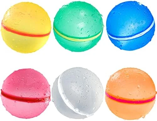 SOPPYCID Reusable Water Balloons For Kids Outdoor Toys,Quick Fill Silicone Magnetic Balloon Toys Age3+Boy Girl Pool Party Self Sealing Balls,Summer Water Fight Games Gift (6 Packs) 10 SOPPYCID Reusable Water Balloons For Kids Outdoor Toys,Quick Fill Silicone Magnetic Balloon Toys Age3+Boy Girl Pool Party Self Sealing Balls,Summer Water Fight Games Gift (6 Packs) - Image 8