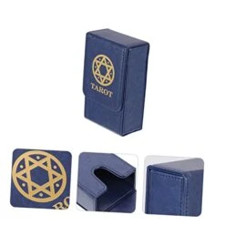 Didiseaon 5pcs Dark Deck Tarot Blue Organizer *cm Oracle Pu Leather Cards Game Multi-purpose Storage Layer Board Cover Small Case Mansion Ornament Collection Storing For Rectangular -Folkmanis Toys Shop 410VBcOxR4L