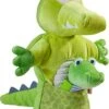HABA Hand Puppet Crocodile With Baby Hatchling Finger Puppet -Folkmanis Toys Shop 410d9mOPY1S