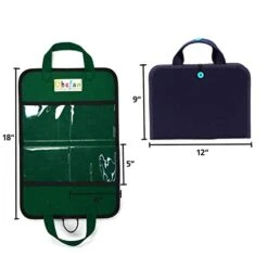 CHEFAN 2 Pack Felt Bag For Felt Figures, 2 Pack Portable Felt Board For Kids, Travel Felt Storyboard, Preschool Felt Stories Activities Play Kits, Board Only, Blue&Green -Folkmanis Toys Shop 410rKt7htzL