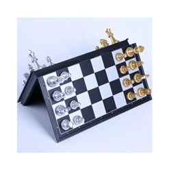 WPBOY Chess Magnetic Travel Chess Set With Board That Becomes A Storage Compartment – Great Travel Toy Set 11.4in Chess Set (Size : 11.4in)