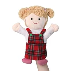 Family Hand Puppets, Puppets For Kids Girl Puppets Role Paly Family Members 12.5 INCH Puppet Plush Soft Hand Puppets,Interactive Teaching For Preschool Storytelling For Fids Gifts Family Puppets