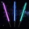 Light Up Saber - 3 Pack Light Up Saber 8 Colors With Fx Sound (Motion Sensitive) And Retractable Handle Multiplayer Galaxy Warrior， Christmas Gift Kids Party Gift