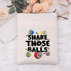 MNIGIU Funny Bingo Gift Bingo Caller Gift Gambling Book Protector Cover Shake Thos Balls Book Sleeve Bingo Lover Gift (Shake Balls) -Folkmanis Toys Shop 4112z81TQkL