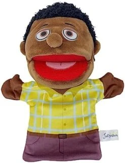 Lovely Family Hand Puppets Mouth Opening Plush Puppets Toys Role Playing Toys Puppets Children Storytelling Teaching Toys (Yellow Mom, 30cm) -Folkmanis Toys Shop 411D3tiUIfL. AC