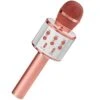 GIFTMIC Kids Microphone For Singing, Wireless Bluetooth Karaoke Microphone For Adults, Portable Handheld Karaoke Machine, Toys For Boys And Girls Gift For Birthday Party (Rose Gold)