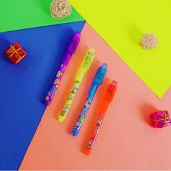 Invisible Ink Pen, Spy Pen Secret Message Writer With Uv Light Magic Marker For Drawing Fun Activity Kids Party Favors Ideas Gifts And Stock Stuffer (24pcs) 10 Invisible Ink Pen, Spy Pen Secret Message Writer With Uv Light Magic Marker For Drawing Fun Activity Kids Party Favors Ideas Gifts And Stock Stuffer (24pcs) -Folkmanis Toys Shop 411S9cjcL5L