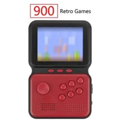 ReignSword Retro Handheld Rocker Game Console, Mini Arcade Machines Multiple Emulators Built-in Classical Games, Portable Handheld Video Games For Kids And Adult, Console Box Support TV Output (Red) -Folkmanis Toys Shop 411WQZcrN5L