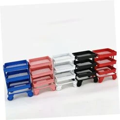 Homoyoyo 3pcs Doll House Decoration Toddler Playset Miniature Rolling Cart Mini Storage Cart Mini Shopping Cart Kids Storage Baskets Metal Wheelbarrow Cart Storage Rack Mini House Decor Tub -Folkmanis Toys Shop 411vDdZIfuL