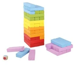 Pidoko Kids Wooden Stacking Building Blocks (49 Pcs) - Colorful Tumbling Blocks Board Games For Family Game Night - Montessori Toys Gifts, Includes Storage Bag 11 Pidoko Kids Wooden Stacking Building Blocks (49 Pcs) - Colorful Tumbling Blocks Board Games For Family Game Night - Montessori Toys Gifts, Includes Storage Bag -Folkmanis Toys Shop 412C7NvXrdL