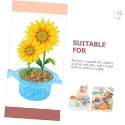 Totority 5 Sets Intelligent Toddler Bathing Cups Beach Educational Bathtub Sand Cartoon Stacking Kids Children Cup Baby Bath Plaything Toy Lovely -Folkmanis Toys Shop 412Ca2Xuh0L