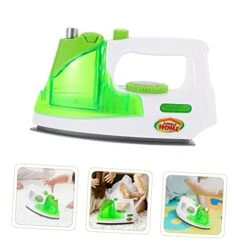 SAFIGLE 1pc Simulation Electric Iron Mini Toy Kidcraft Playset Kids Gifts Electric Iron Toy Chic Electric Iron Playing House Supply Puzzle Bread Machine Game House Vacuum Cleaner Green Abs -Folkmanis Toys Shop 412EtczSBuL 1