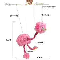 GENERIC Ostrich Puppet-Marionette Puppets-Animal Hand Puppets For Kids-Bird String Puppet-Bird Puppet -Parent-Child Interactive Educational Toys-Outdoor And Home Play.Random Color(3 Pcs), 9.5*4.*11in -Folkmanis Toys Shop 412HJ5EHRtL