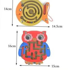 Balacoo Cartoon Magnetic Maze Toy- Owl Shape Maze Board Toy, Magnetic Beads Maze Toy, Wooden Creative Maze Toy, Children Universal Maze Board Toy, Random Color, 16CM 16 Balacoo Cartoon Magnetic Maze Toy- Owl Shape Maze Board Toy, Magnetic Beads Maze Toy, Wooden Creative Maze Toy, Children Universal Maze Board Toy, Random Color, 16CM -Folkmanis Toys Shop 412NfHeksuL