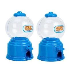 Alasum 4 Pcs Mini Sugar Machine Piggy Banks For Kids Mini Toy Mini Containers Candy Gumball Machine Jelly Bean Dispenser Money Saving Coin Bank Abs Blue Candy Catching Box Toy Cute