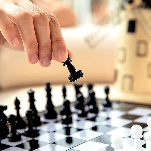 Chess Magnetic Chess With 2 Chess Pieces Storage Boxes Table Game For Kids And Adults, Educational Toy Chess Set For Kids Gifts Portable Travel Chess 5 Chess Magnetic Chess With 2 Chess Pieces Storage Boxes Table Game For Kids And Adults, Educational Toy Chess Set For Kids Gifts Portable Travel Chess - Image 3