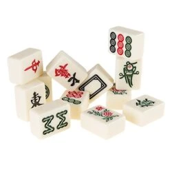 Hey! Play! Chinese Mahjong Game Set With 146 Tiles, Dice, And Ornate Storage Case For Adults, Kids, Boys And Girls 9 Hey! Play! Chinese Mahjong Game Set With 146 Tiles, Dice, And Ornate Storage Case For Adults, Kids, Boys And Girls -Folkmanis Toys Shop 412V291y0zL