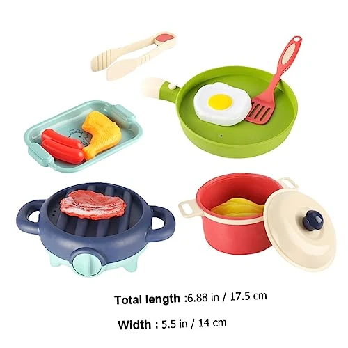 Totority 2 Sets Mini Electric Children Kitchen Cookware Grill Imitation Pans Supplies Play For Playthings Kitchenware Educational Simulated Dollhouse Playhouse Cooking Game Kids Utensils 8 Totority 2 Sets Mini Electric Children Kitchen Cookware Grill Imitation Pans Supplies Play For Playthings Kitchenware Educational Simulated Dollhouse Playhouse Cooking Game Kids Utensils - Image 6
