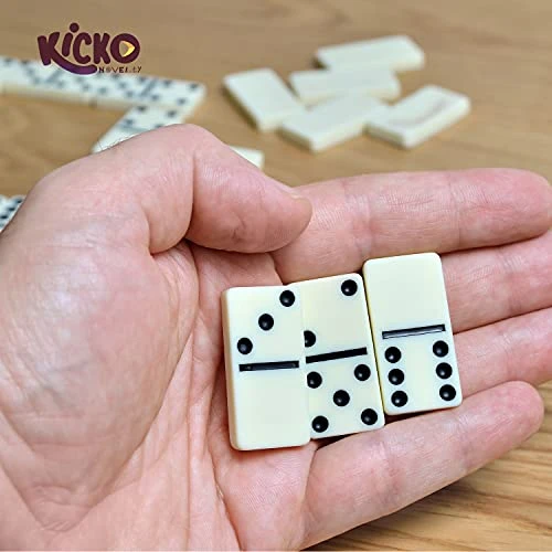 Kicko Domino Set - Premium Classic 28 Pieces Double Six In Durable Wooden Brown Box For Boys, Girls, Party Favors And Anytime Use - Up To 2-4 Players 7 Kicko Domino Set - Premium Classic 28 Pieces Double Six In Durable Wooden Brown Box For Boys, Girls, Party Favors And Anytime Use - Up To 2-4 Players - Image 5
