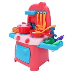 PenRux Kids Grill Playset, Odorless Plastic Sturdy Role Play Kit With Sound For Games
