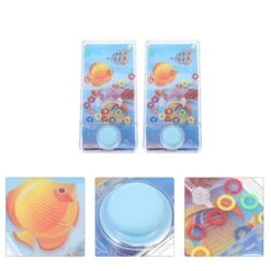 Beach Gift Handheld Water Game Ring Toss: 4pcs Water Ring Game Toy Mini Retro Pastime Toy Road Trip Essentials Kids For Children Adults Nostalgia Gifts -Folkmanis Toys Shop 413JdItQ68L