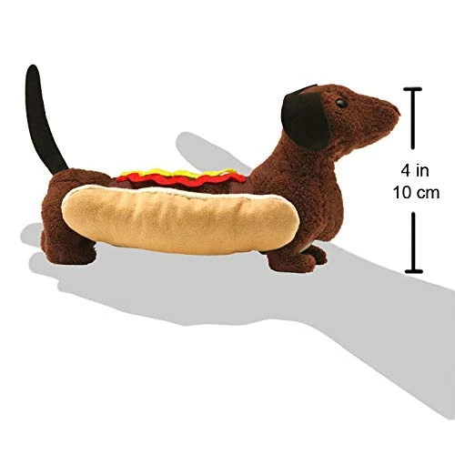 Folkmanis Hot Dog Finger Puppet, Brown, Tan, Cream, Yellow, Red 7 Folkmanis Hot Dog Finger Puppet, Brown, Tan, Cream, Yellow, Red - Image 5
