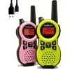 FreeTalker Walkie Talkie For Kids Toy Yard Game Camping, Relax At Park, No More Shouting, Flashlight, Gift 3 To 12, Play W/Neighbors 3 Miles Range Outdoor Open Space, Boy Girl 2Pack. (Balck) 2 FreeTalker Walkie Talkie For Kids Toy Yard Game Camping, Relax At Park, No More Shouting, Flashlight, Gift 3 To 12, Play W/Neighbors 3 Miles Range Outdoor Open Space, Boy Girl 2Pack. (Balck) -Folkmanis Toys Shop 413X0FDRfFL